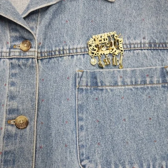 3756 Size 2X Upcycled Cabin Creek Denim Farm Jacket. - Picture 3 of 9